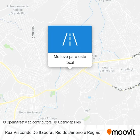 Rua Visconde De Itaborai mapa