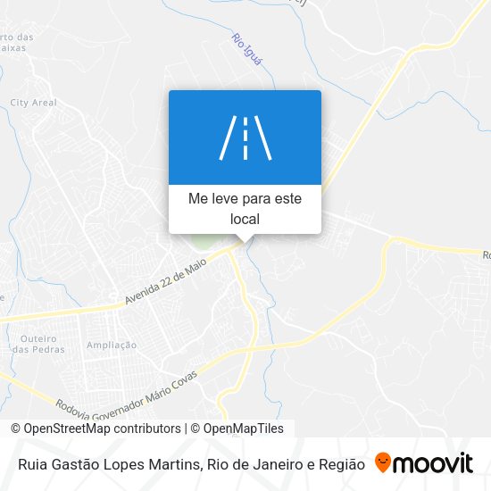 Ruia Gastão Lopes Martins mapa