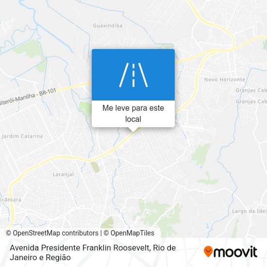 Avenida Presidente Franklin Roosevelt mapa