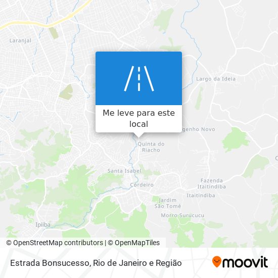 Estrada Bonsucesso mapa