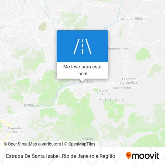 Estrada De Santa Isabel mapa