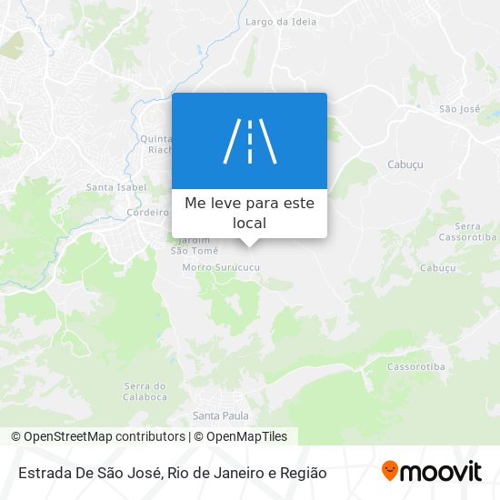 Estrada De São José mapa