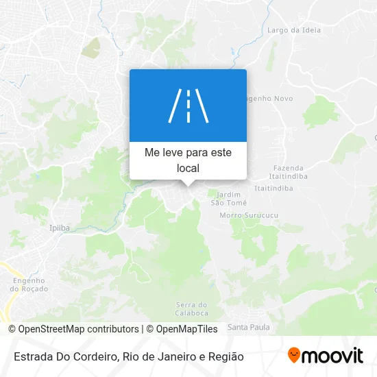 Estrada Do Cordeiro mapa