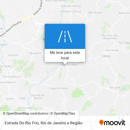 Estrada Do Rio Frio mapa