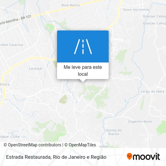 Estrada Restaurada mapa