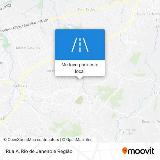 Rua A mapa