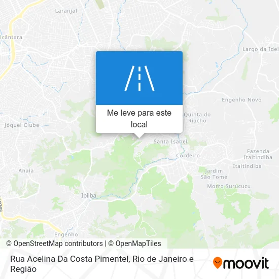 Rua Acelina Da Costa Pimentel mapa