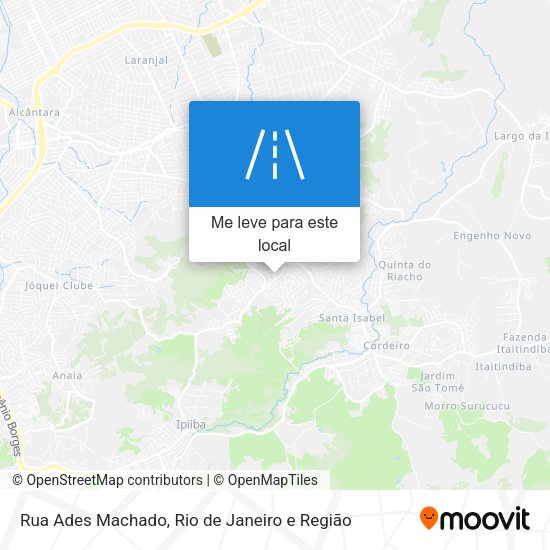 Rua Ades Machado mapa