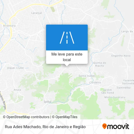 Rua Ades Machado mapa