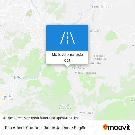 Rua Adinor Campos mapa