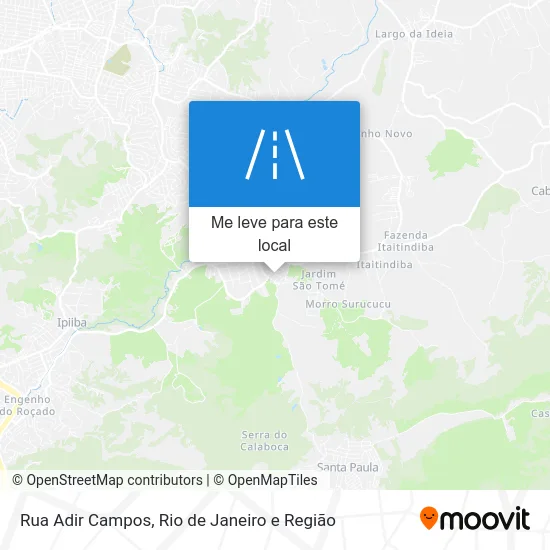 Rua Adir Campos mapa