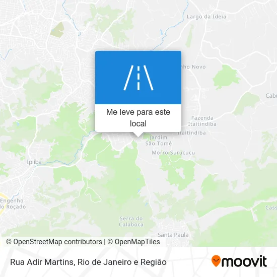 Rua Adir Martins mapa