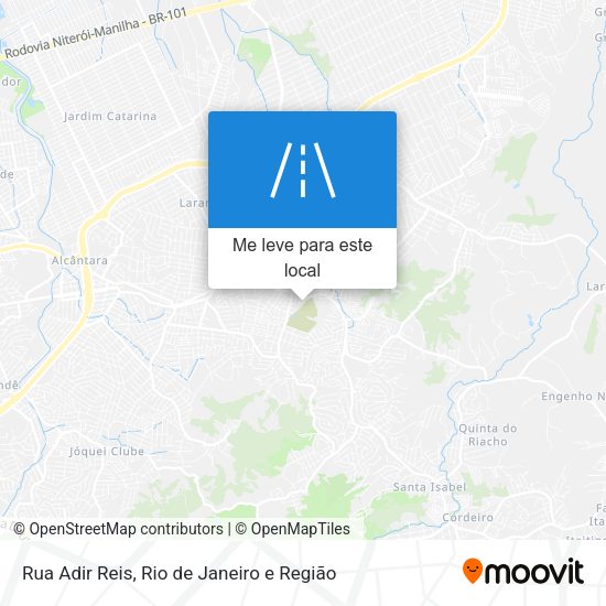 Rua Adir Reis mapa
