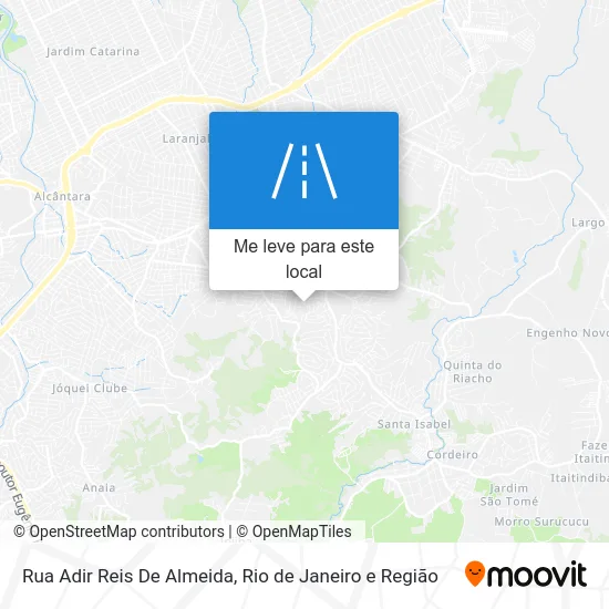 Rua Adir Reis De Almeida mapa