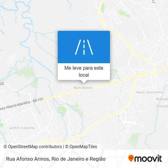 Rua Afonso Arinos mapa