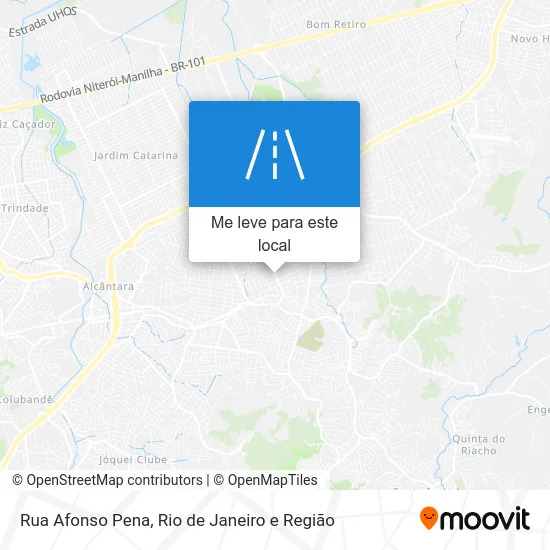 Rua Afonso Pena mapa