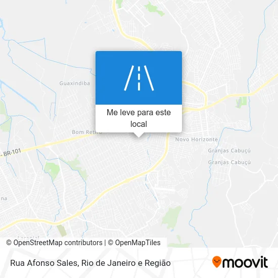 Rua Afonso Sales mapa