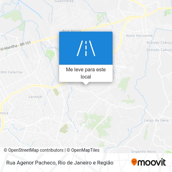 Rua Agenor Pacheco mapa