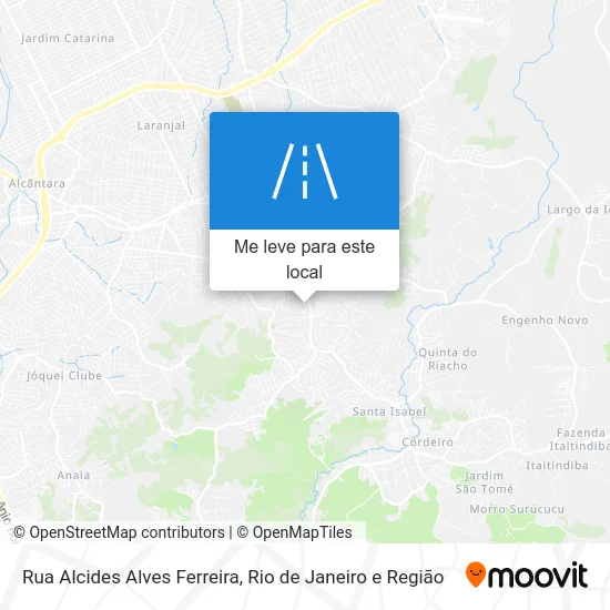 Rua Alcides Alves Ferreira mapa