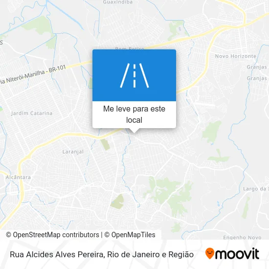Rua Alcides Alves Pereira mapa