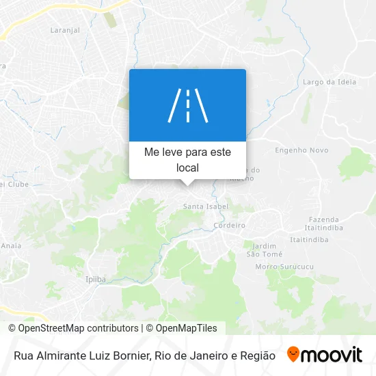 Rua Almirante Luiz Bornier mapa