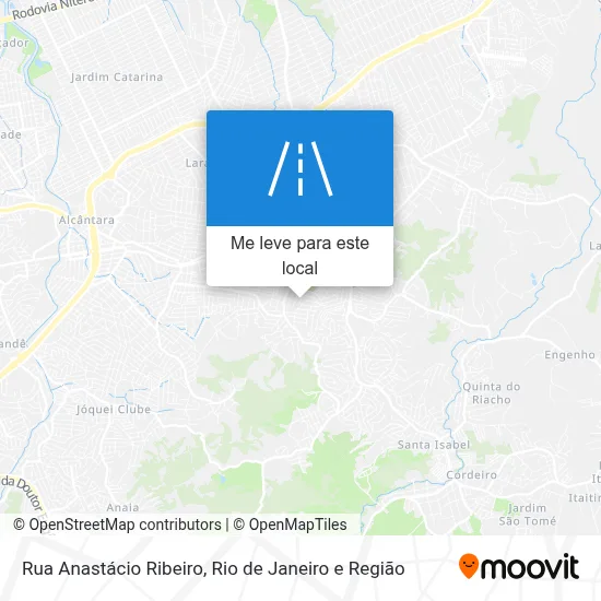 Rua Anastácio Ribeiro mapa