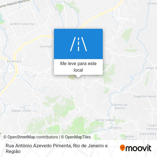 Rua Antônio Azevedo Pimenta mapa