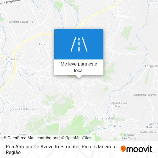 Rua Antônio De Azevedo Pimentel mapa