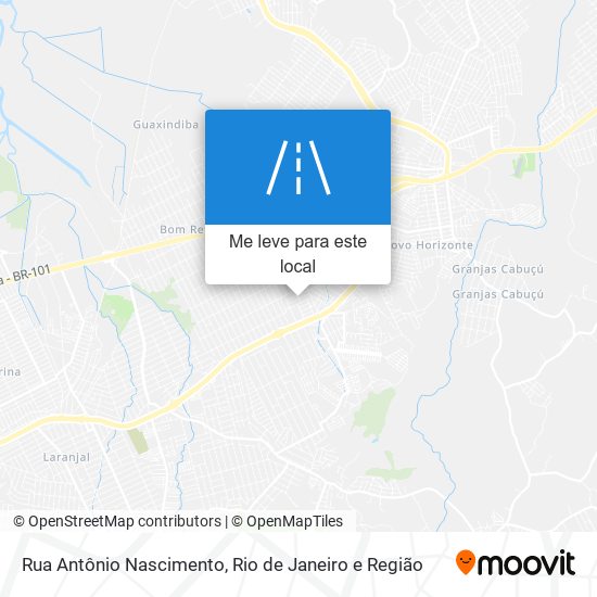 Rua Antônio Nascimento mapa