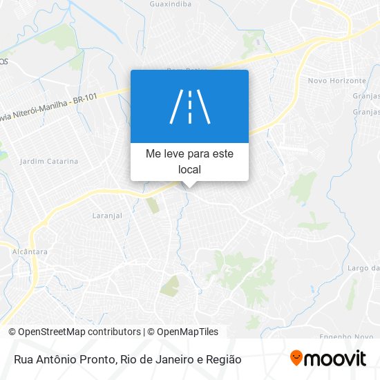 Rua Antônio Pronto mapa
