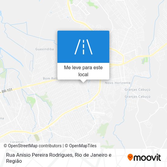 Rua Anísio Pereira Rodrigues mapa