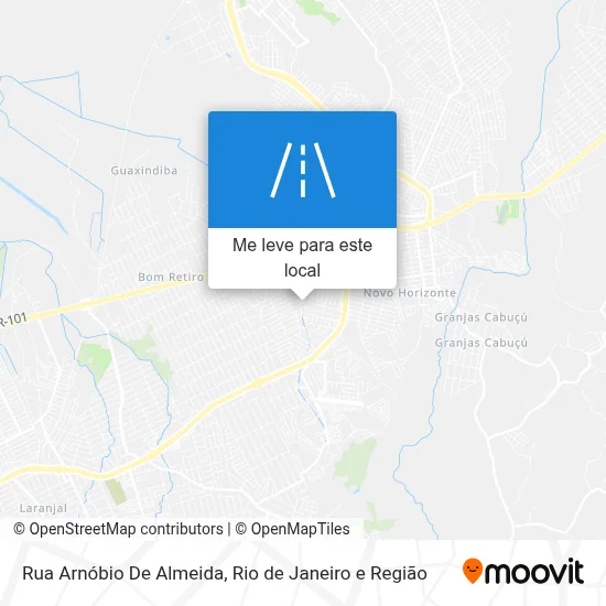 Rua Arnóbio De Almeida mapa