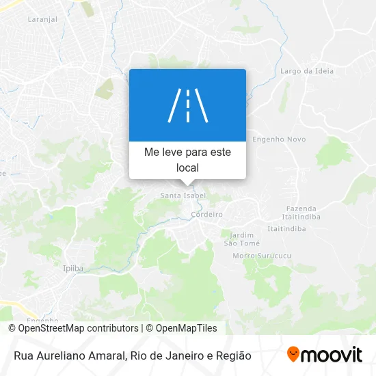 Rua Aureliano Amaral mapa