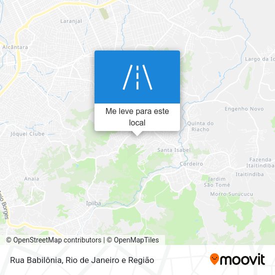 Rua Babilônia mapa