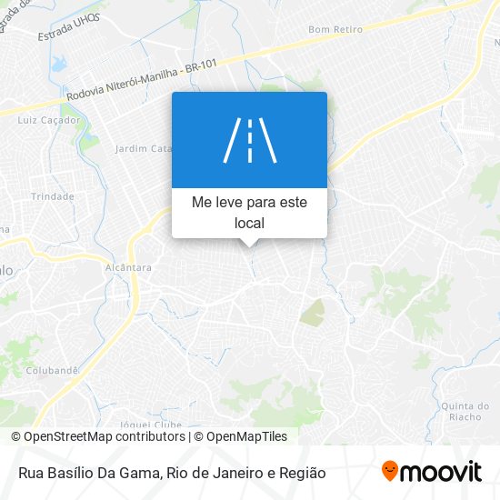 Rua Basílio Da Gama mapa