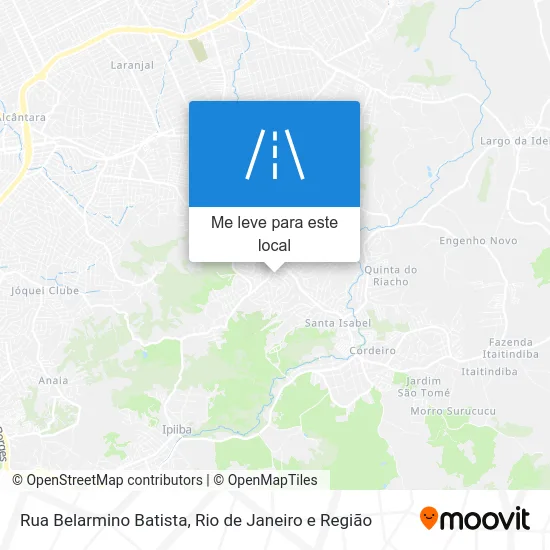 Rua Belarmino Batista mapa