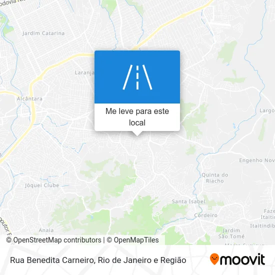 Rua Benedita Carneiro mapa