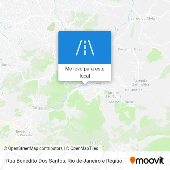 Rua Benedito Dos Santos mapa