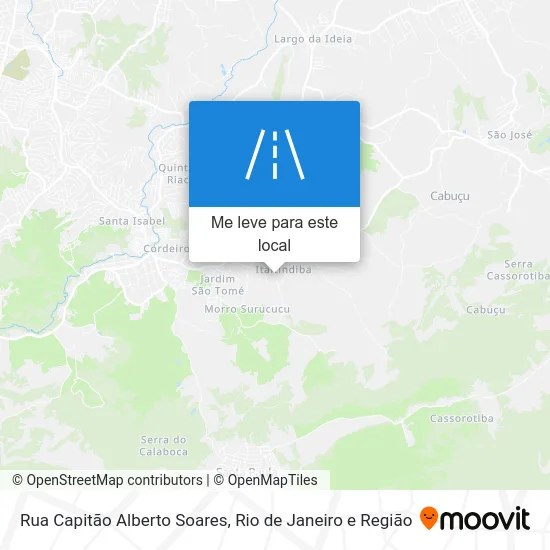Rua Capitão Alberto Soares mapa