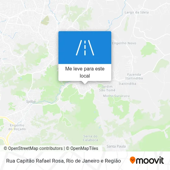 Rua Capitão Rafael Rosa mapa