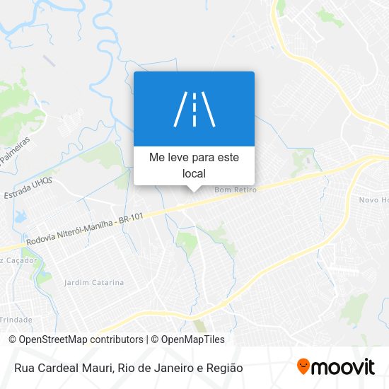 Rua Cardeal Mauri mapa