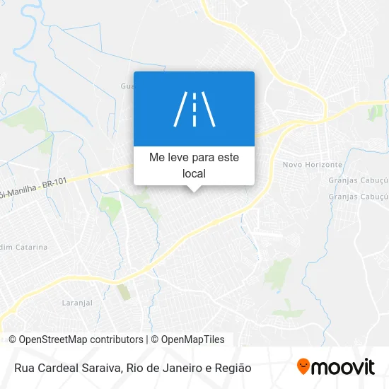 Rua Cardeal Saraiva mapa