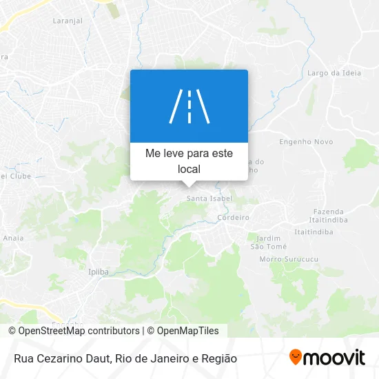 Rua Cezarino Daut mapa