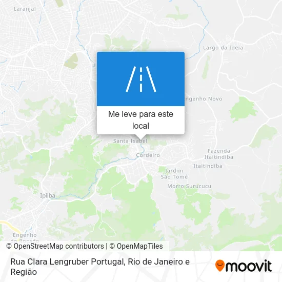 Rua Clara Lengruber Portugal mapa