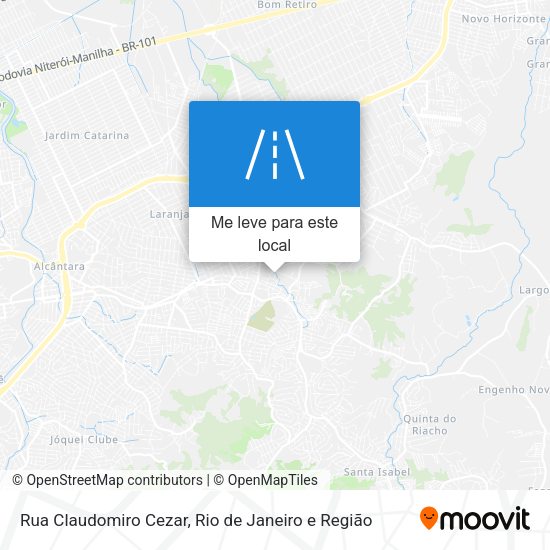 Rua Claudomiro Cezar mapa