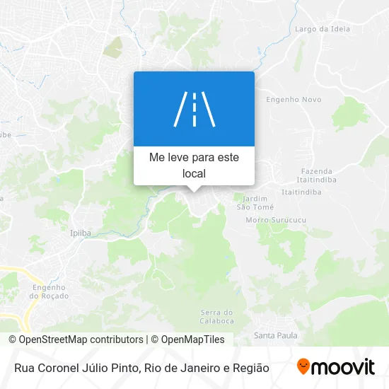 Rua Coronel Júlio Pinto mapa