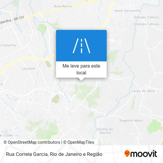 Rua Correia Garcia mapa