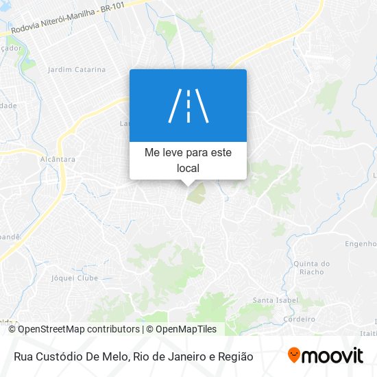 Rua Custódio De Melo mapa