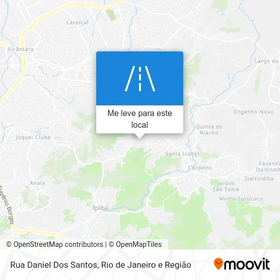 Rua Daniel Dos Santos mapa