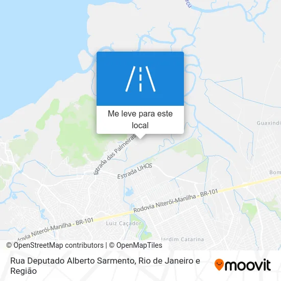 Rua Deputado Alberto Sarmento mapa